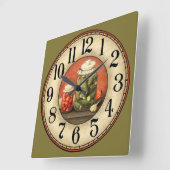 Pickles en Jars Vierkante Klok (Hoek)