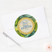 Pickles inblikt gepersonaliseerd vanuit de keuken ronde sticker (Envelop)