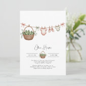 Pickles Komkommer Groene zwangerschap Baby shower Kaart (Staand voorkant)