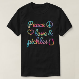 Pickles Peace & Love Pickle Lover Stropdas-Dye T-shirt