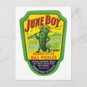 Pickles voedseletiket Briefkaart (Voorkant)