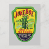 Pickles voedseletiket Briefkaart (Voorkant)