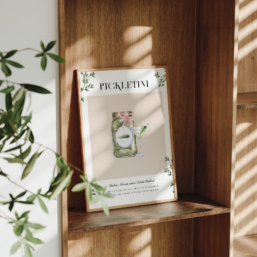 Pickletini | Signature-drank voor vrijgezellenfees Poster