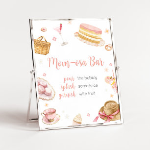 Picknick Baby Brunch Baby shower Mom Osa Bar Poster