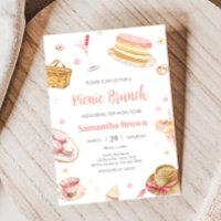 Picknick Baby Brunch Baby shower uitnodiging