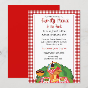 Picknick Barbecue Grillfeest Barbecuen Kaart