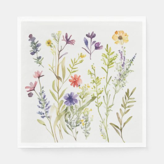 Picknick Borden -  Wildflowers Servet (Voorkant)