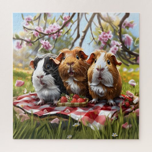 Picknick met cavia's legpuzzel (Verticaal)