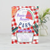 picknick met ouders Charity fundraiser PTA PTO Kaart (Staand voorkant)