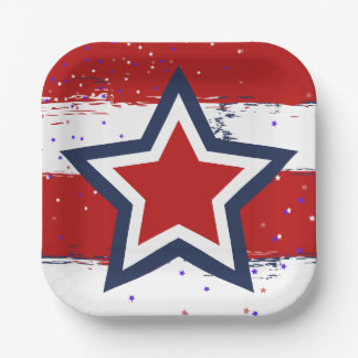 Picknick met Uncle Sam Papieren Bordje