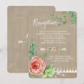 Picknick Ontvangst BOHO Baby's Adem Gypsophila Sch Kaart (Voorkant / Achterkant)