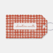 Picknick Plaid Herfst Genderneutraal Baby shower Cadeaulabel (Voorkant (Horizontaal))