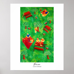 Picknick Schilderij Poster