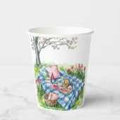 Picknick Theme Paper Cups Papieren Bekers (Achterkant)