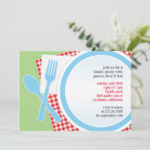 Picknick Uitje Flatuitnodiging Kaart (Staand voorkant)
