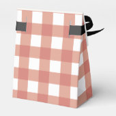 Picknickmand Red Gingham Baby shower Bedankdoosjes (Achterkant)
