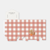 Picknickmand Rode Gingham Verjaardag Favoriet Box Bedankdoosjes (Uitgevouwen)