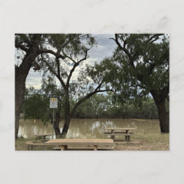 Picknickplaats bij Tannock Weir. Briefkaart