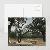 Picknickplaats bij Tannock Weir. Briefkaart (Voorkant / Achterkant)