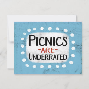 Picknicks zijn ondergewaardeerd Wenskaart Kaart