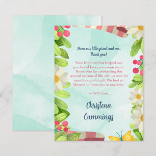 Picknicktuin Zaden van Liefde Baby Shower Bedankt