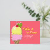 Picks et invitations de cartes postales de crème g (Debout devant)