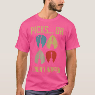 Picks Het gebeurde niet met de retro elektrische b T-shirt