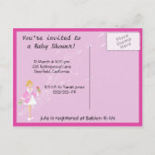 Picks & Ice Cream Baby shower carte postale (Dos)