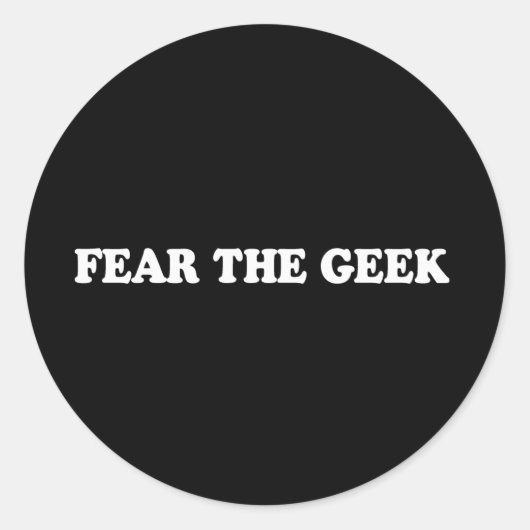 Pickup Line - FEAR THE GEEK T-SHIRT Ronde Sticker (Voorkant)