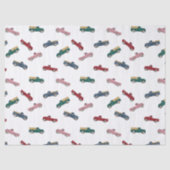 Pickup Trucks Schattigee voertuigen Auto Vervoer Tissuepapier (Voorkant)