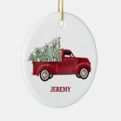 Pickup Trucks Schattigee Voertuigen Kerstboom Kind Keramisch Ornament (Rechts)