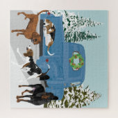 Pickup Winter Coonhounds Legpuzzel (Horizontaal)