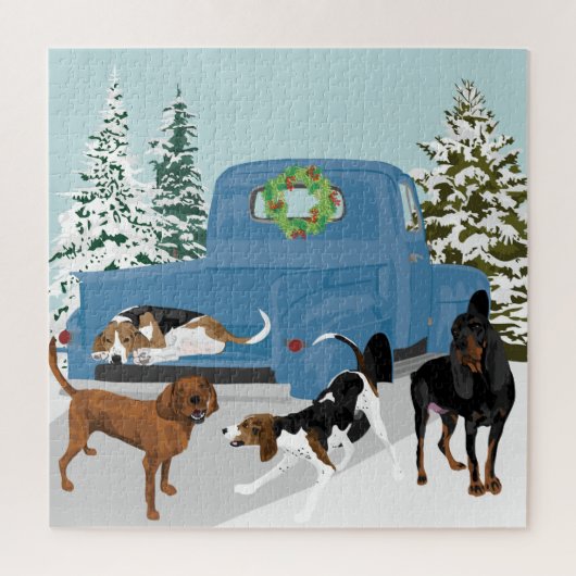 Pickup Winter Coonhounds Legpuzzel (Verticaal)