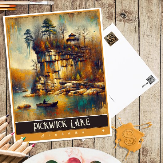 Pickwick Lake, Alabama | schilderij Briefkaart
