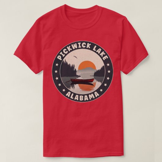 Pickwick Lake Alabama Sunset TShirt (Design devant)