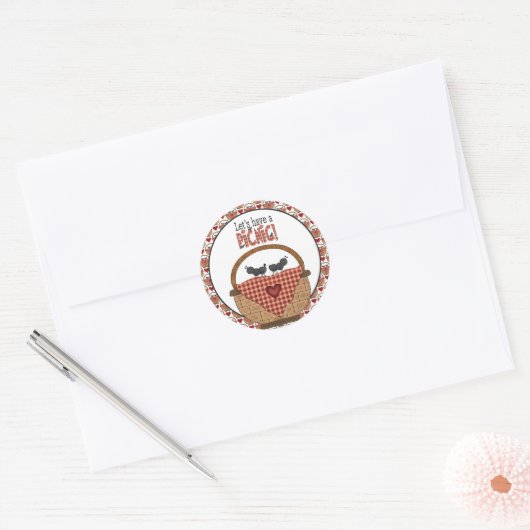 Picnic Ant Invitation sticker (Envelop)