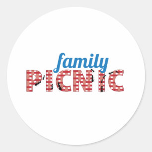 Picnic Ants voor familie Ronde Sticker
