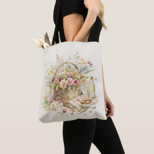 Picnic Basket met wijnfles Draagtas