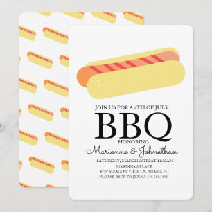 Picnic BBQ Cookout Hot Dogs Kaart