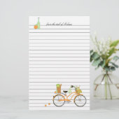 Picnic Bicycle Briefpapier (Staand voorkant)