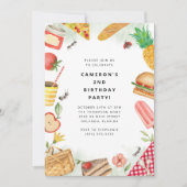 Picnic Birthday Invitation (Devant)