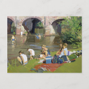 Picnic by the River Withypool Briefkaart