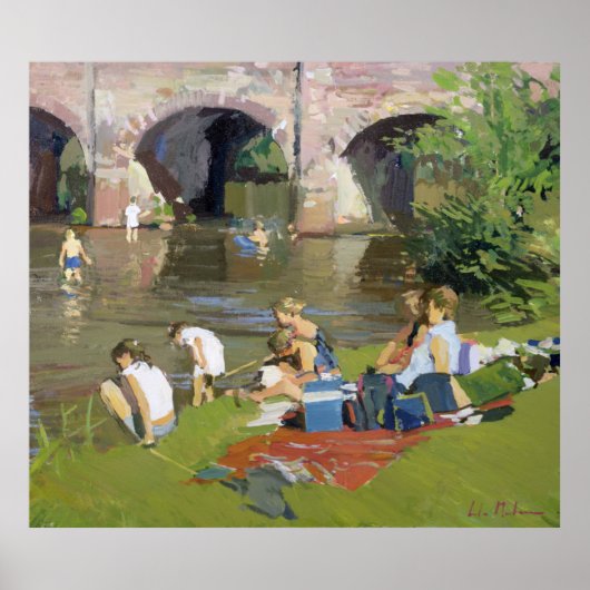 Picnic by the River Withypool Poster (Voorkant)