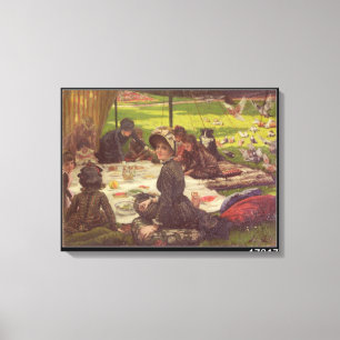 Picnic, c.1881-2 canvas afdruk