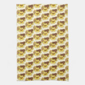 Picnic Frog leest een boek Theedoek (Verticaal)