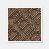 Picnic Funny Wicker Typography Paper Party Napkins Servetten (Voorkant)