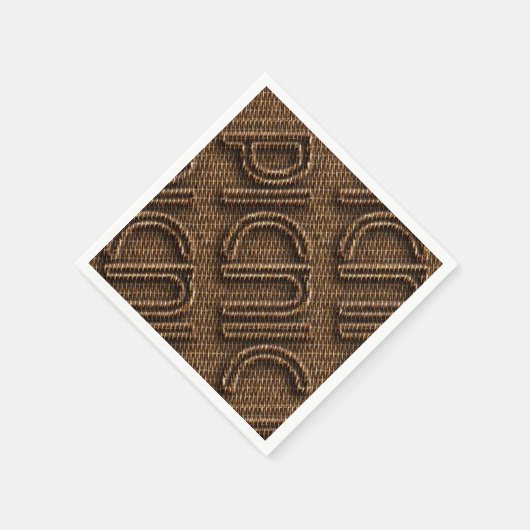 Picnic Funny Wicker Typography Paper Party Napkins Servetten (Hoek)