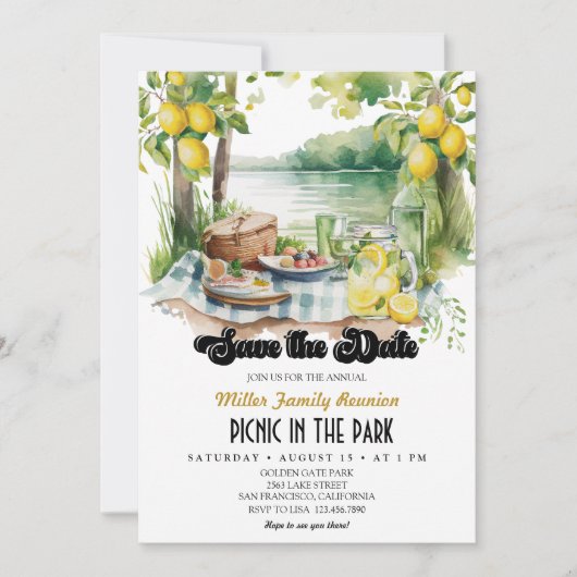 Picnic | Gezinshereniging Kaart (Voorkant)