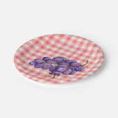 Picnic Grapes Papieren Bordje (Gekanteld)