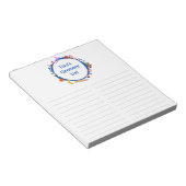 Picnic Illustration CUSTOM boodschappenlijstje Notitieblok (Schuin)